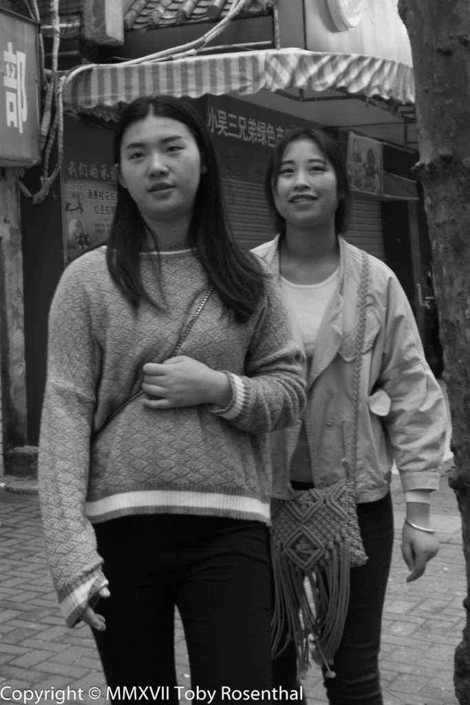 Street Photography On The Sidewalk In Shanghai